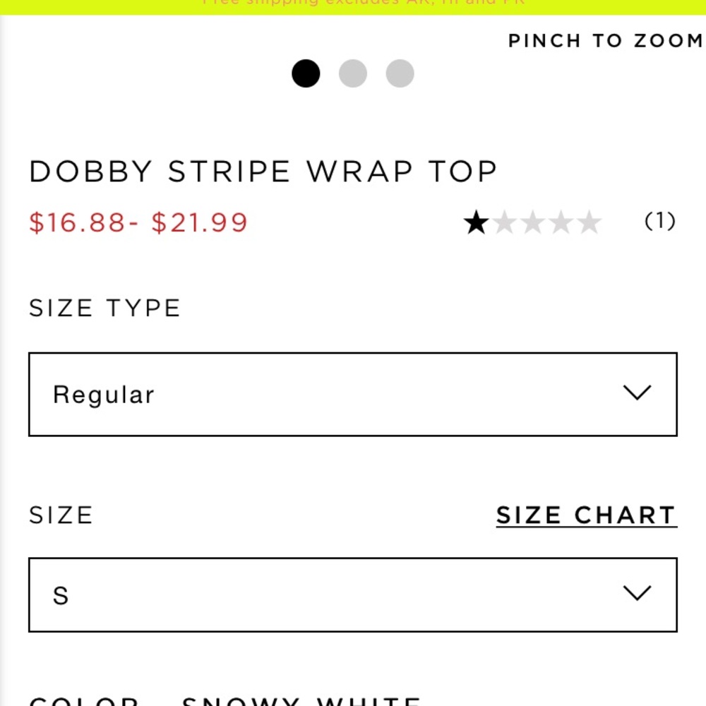 Striped wrap top - Picture 6 of 6